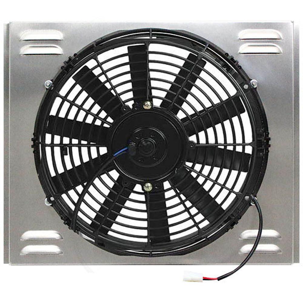 Z40118 Single High CFM 16" Electric Fan & Shroud, 17 x 19-3/4 x 4-1/8
