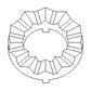 Slip Clutch Tooth Ring Fits 3300 4400 4420 6600 6601 6602 6620 6622 7700 7701