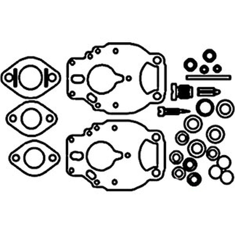 Carburetor Repair Rebuild Kit Fits Allis Chalmers Tractor Zenith 170 175 180 D17