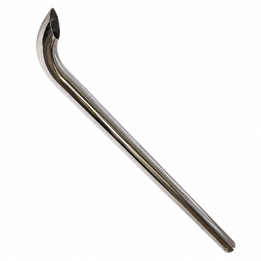 CES2X48 Replacement 48" Curved Chrome Exhaust Stack 2" ID