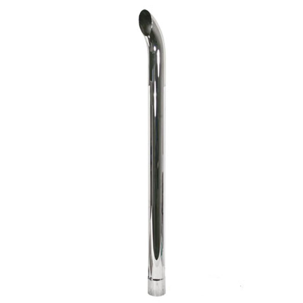 Exhaust Stack 3" x 48" Curved Chrome Fits John Deere 4230 3020 4020 Tractors