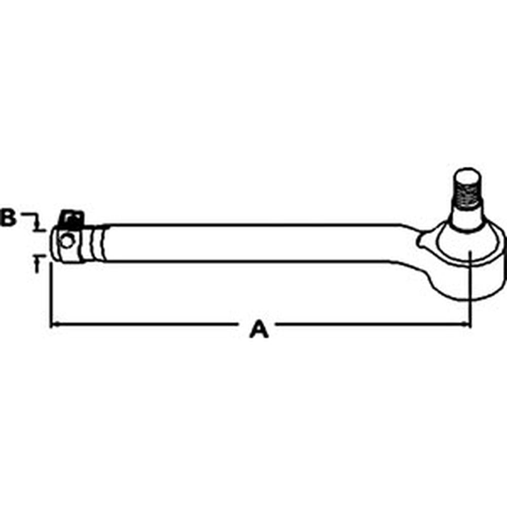 MFWD Tie Rod Assembly - LH Fits Ford 8530 8730 TW35 8830 TW25 8630 83944527