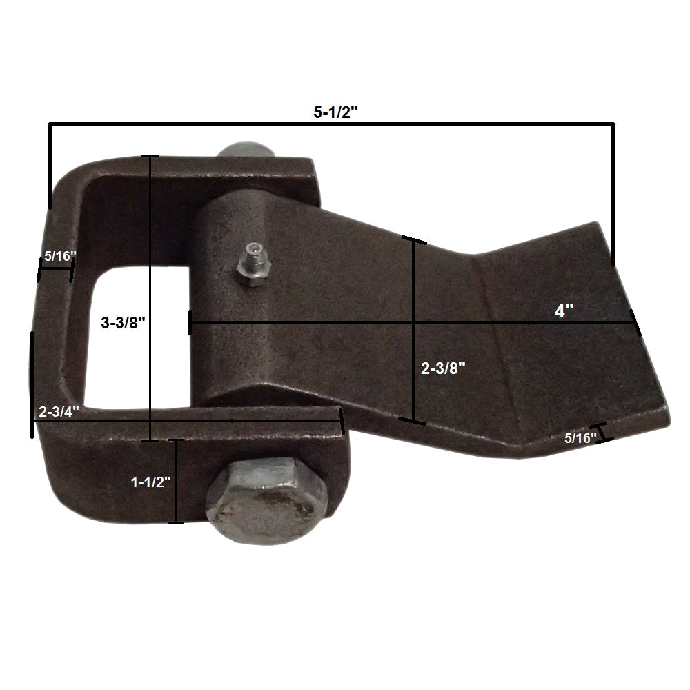 Heavy Duty Door Hinge Dump Trailer Truck Trailer Strap Style Greaseable Cargo