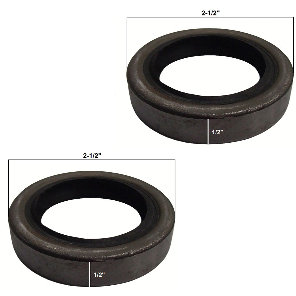 (2) 3500# Trailer Axle Double Lip EZ Lube Grease Seals 2.5" OD for Dexter 10-19